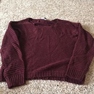 Maroon Knit Sweater